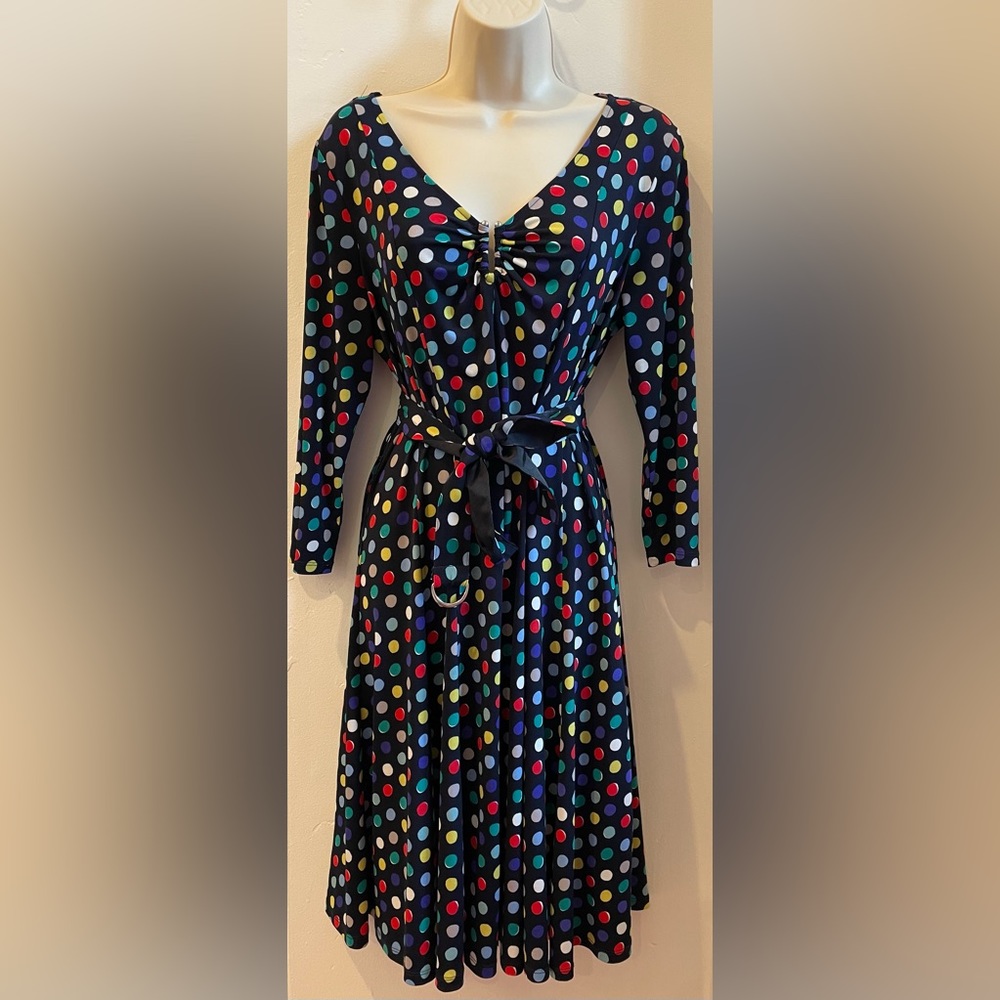 Ellen Tracy Polka dot midi - Picture 2 of 10